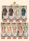 Outluk Vol 140 Mens Silk Digital Printed Kurta And Pajama Collection Wholesale Manufacturer